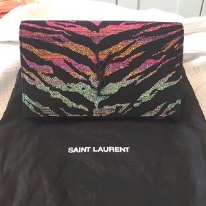 Ysl metallic tiger bag